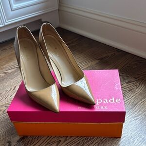 Kate Spade Tan Stiletto Heels Elegant Pumps